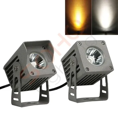 ĐÈN RỌI CỘT VUÔNG XÁM